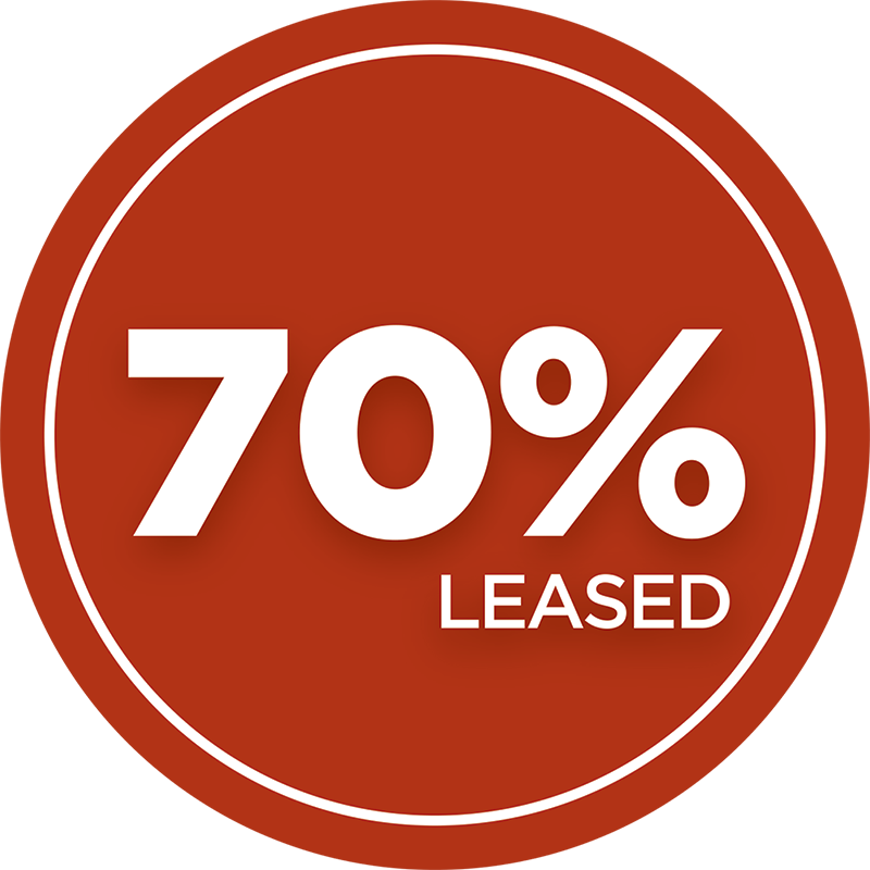 70% Leased