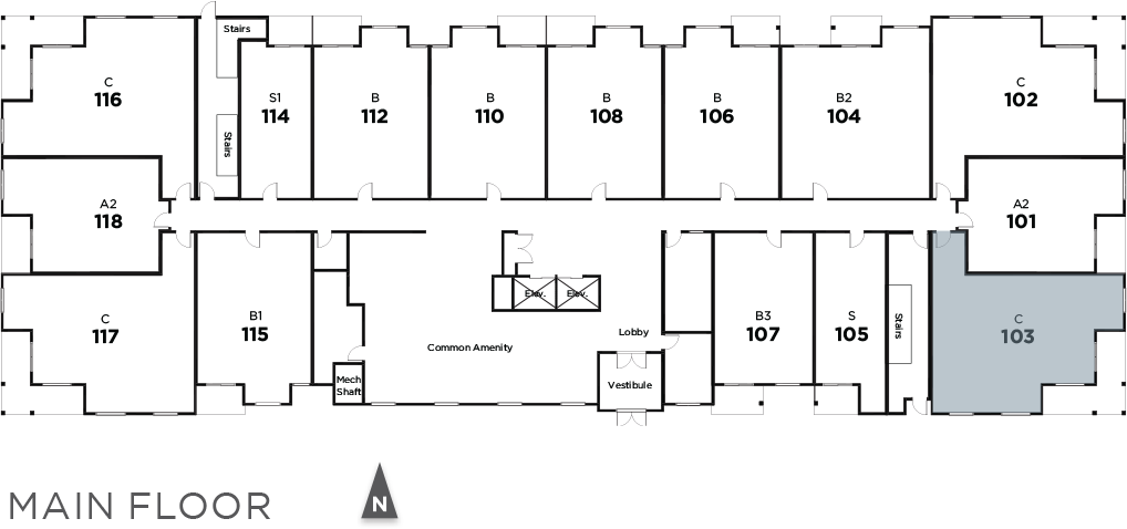 Suite 103 in Terra Vale