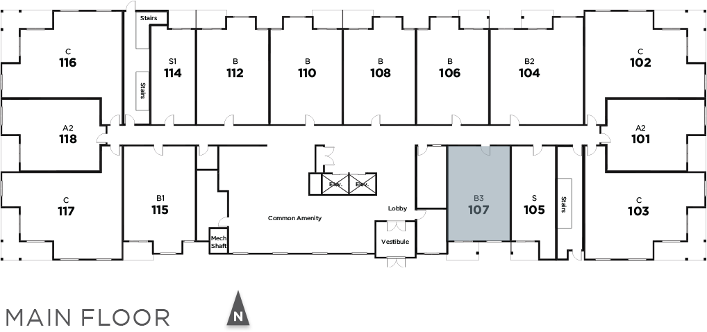 Suite 107 in Terra Vale